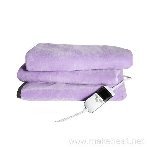 CE, ROHS Approved Large Heated Blanket With LCD Control 130X180cm